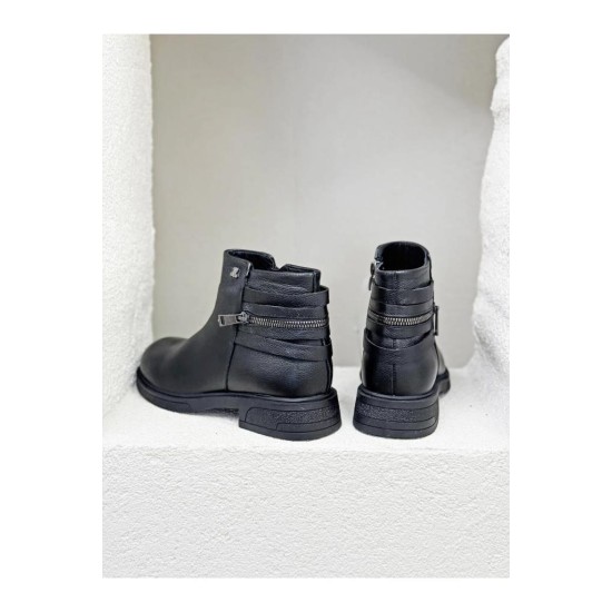 VENÜS 2551022K KISA TOPUK DERİ HAFİF KADIN BOT