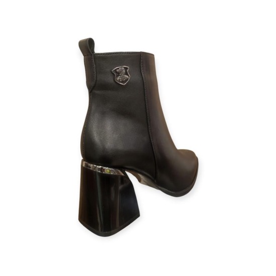 VENÜS 2552003K KALIN TOPUK SİVRİ KLASİK DERİ KADIN BOT