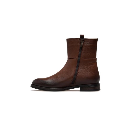 VENÜS 2552701K DÜZ TOPUK KLASİK DERİ KADIN BOT