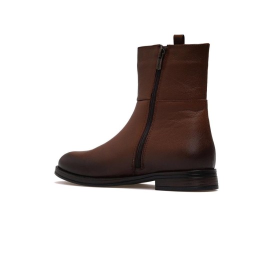 VENÜS 2552701K DÜZ TOPUK KLASİK DERİ KADIN BOT