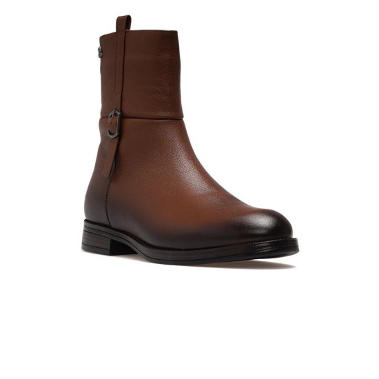 VENÜS 2552701K DÜZ TOPUK KLASİK DERİ KADIN BOT