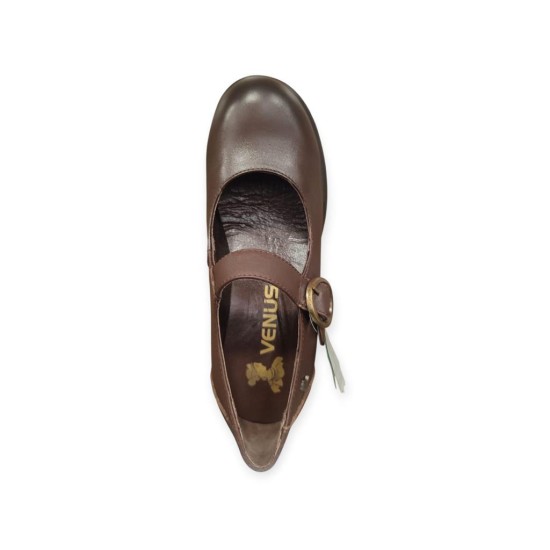 VENÜS 2555002K TOPUKLU MARY JANE DERİ KADIN AYAKKABI