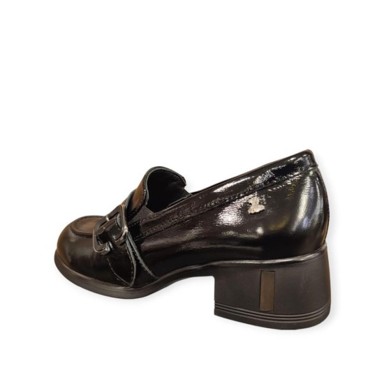 VENÜS 2555006K TOPUKLU TOKALI LOAFER DERİ KADIN AYAKKABI