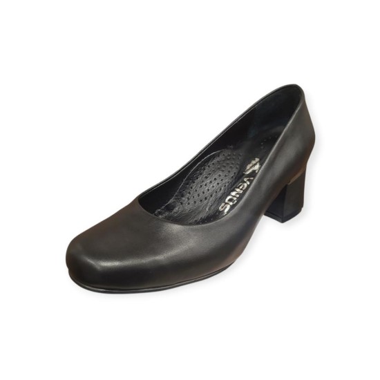 VENÜS 26465116Y TOPUKLU DERİ KLASİK KADIN AYAKKABI