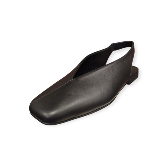 VENÜS 26510106Y KISA  AÇIK TOPUK KÜT KLASİK DERİ KADIN BABET