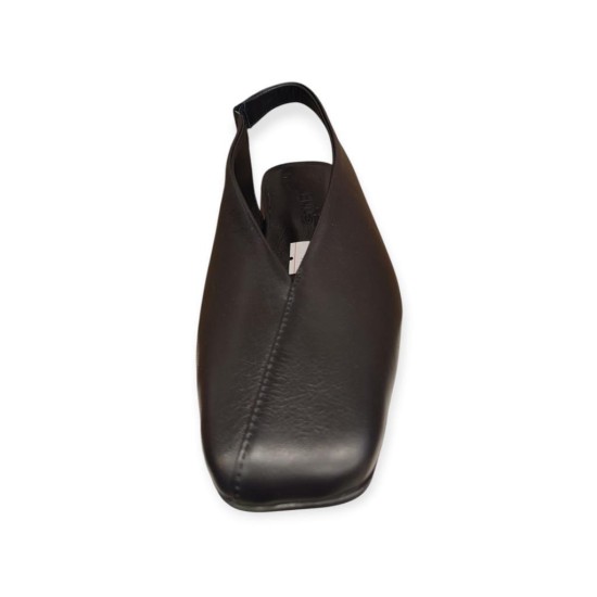 VENÜS 26510106Y KISA  AÇIK TOPUK KÜT KLASİK DERİ KADIN BABET