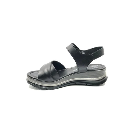 VENÜS 26520200Y DOLGU TABAN CIRTLI DERİ KADIN SANDALET