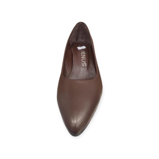 VENÜS 26532538Y KISA TOPUK DERİ KADIN STİLETTO AYAKKABI