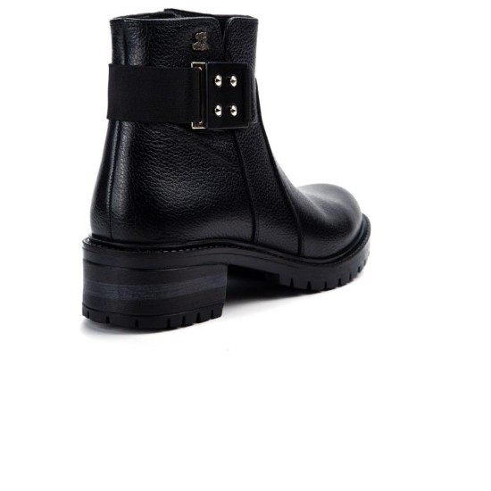 VENÜS 3309-1K KISA TOPUK KAYMAZ GÜNLÜK DERİ KADIN BOT