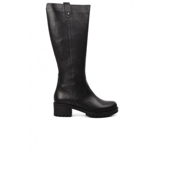 VENÜS 3322K HAKİKİ DERİ AZ TOPUKLU BİNİCİ KADIN ÇİZME